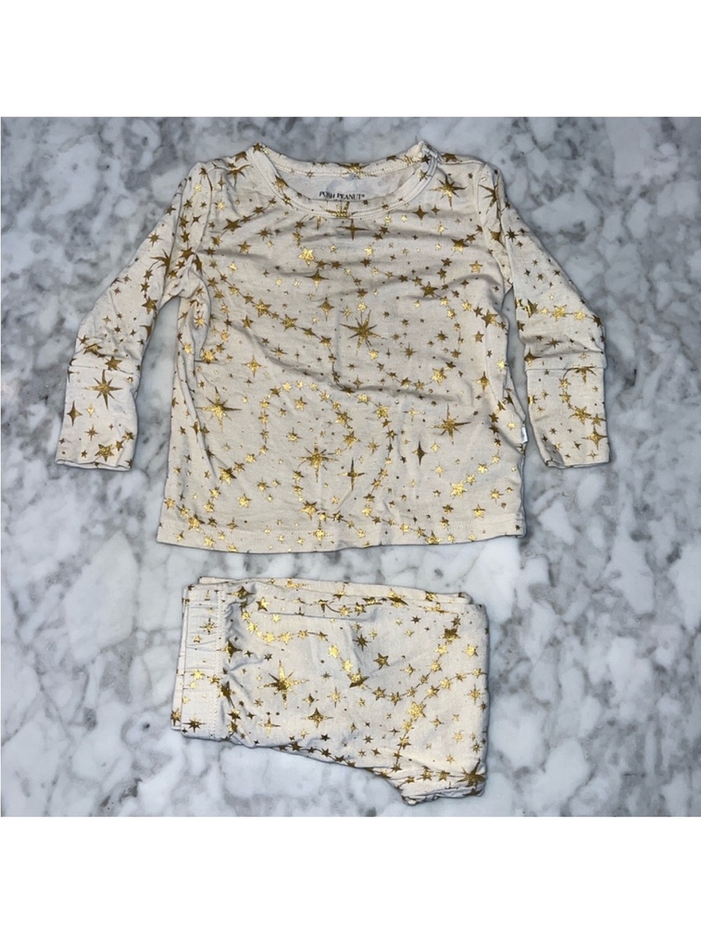 Posh Peanut Gold Star set 6-12 months